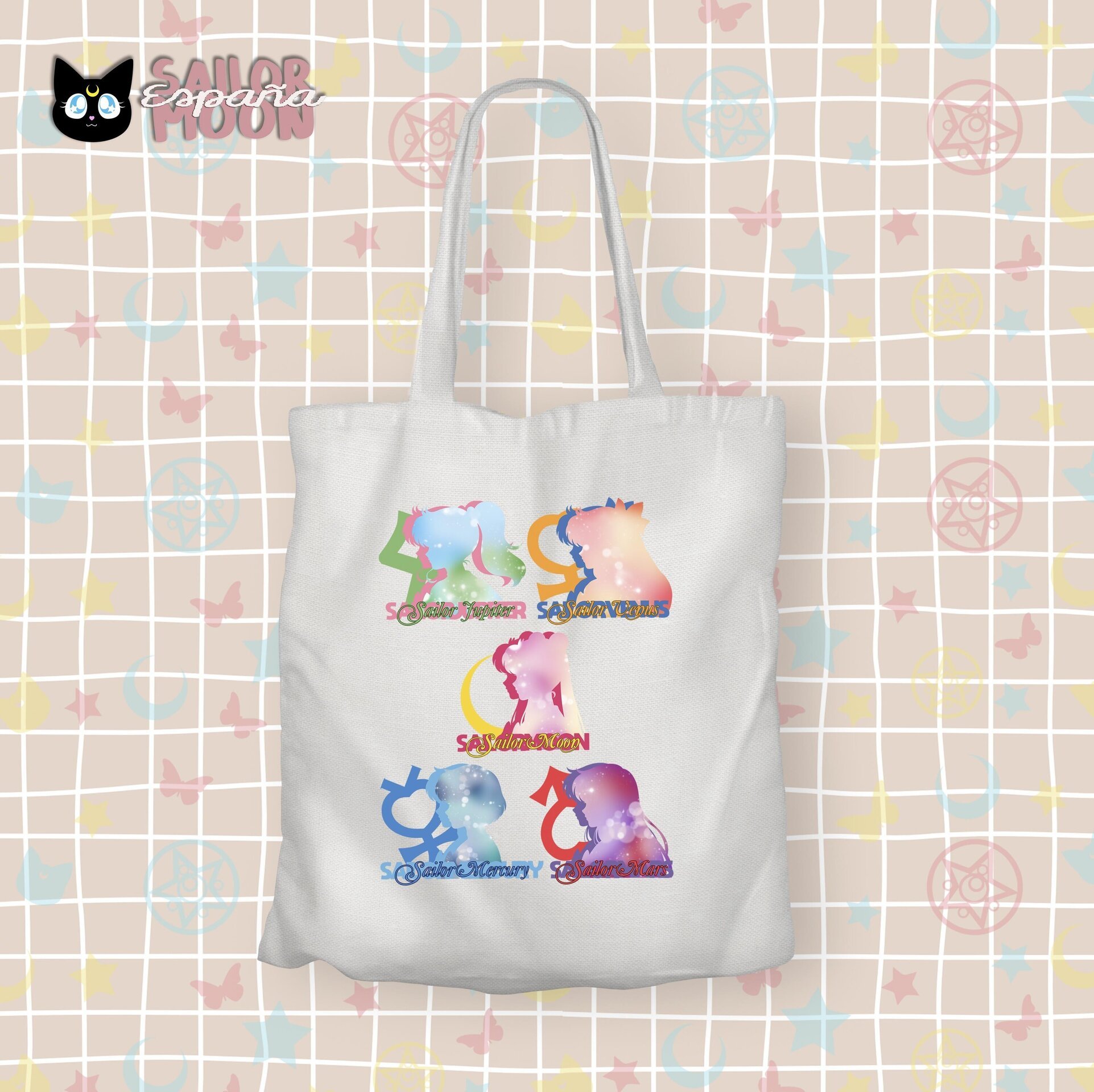 Totebag 15 aniversario Sailor Moon España - Siluetas - 2