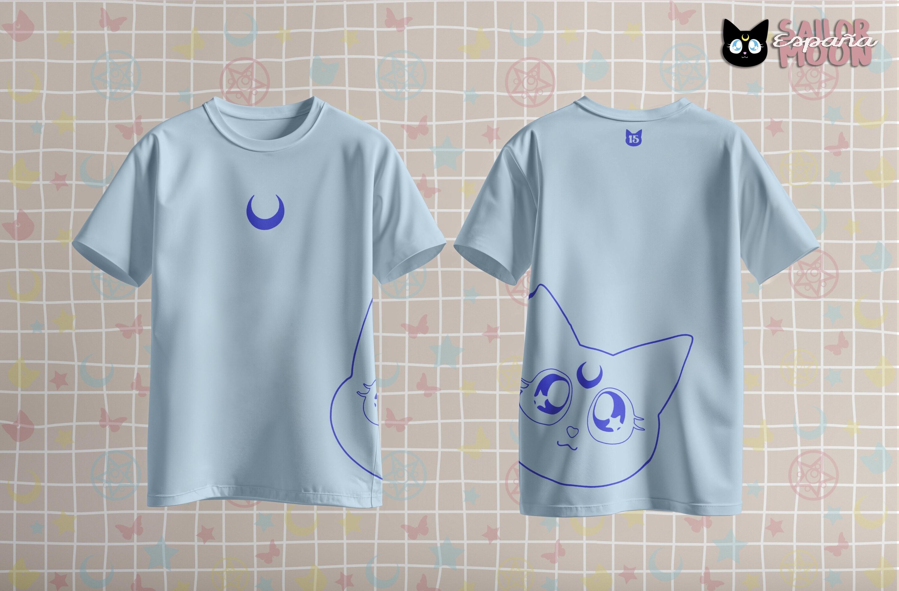 Camiseta 15 aniversario Sailor Moon España - Logo - 2
